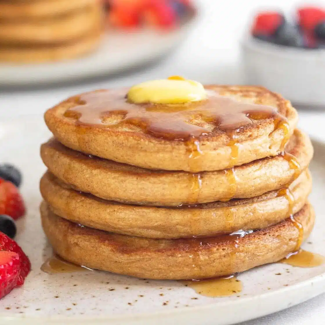 2. Fluffy Cottage Cheese Pancakes 