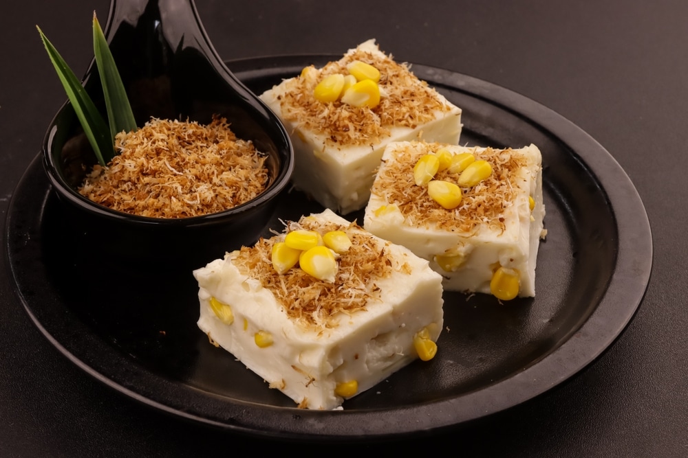 Maja Blanca Is A Filipino Dessert Made Of Coconut Milk