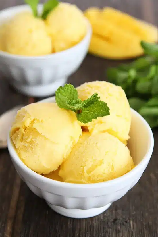 2. Mango Sorbet:13 Mouthwatering Mango Dessert Recipes