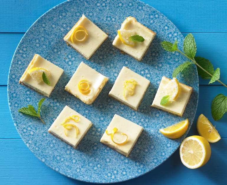 6. Lemon bars with sweet cottage cheese: 