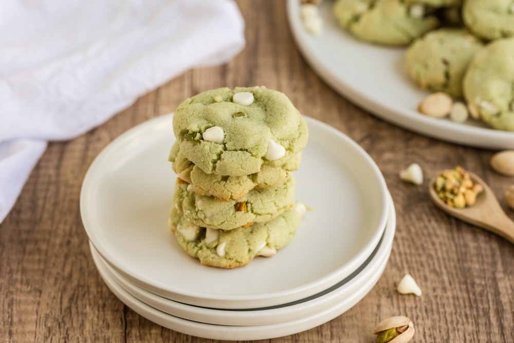 Pistachio Pudding Cookies Holiday Dessert St Patricks Day Dessert Christmas