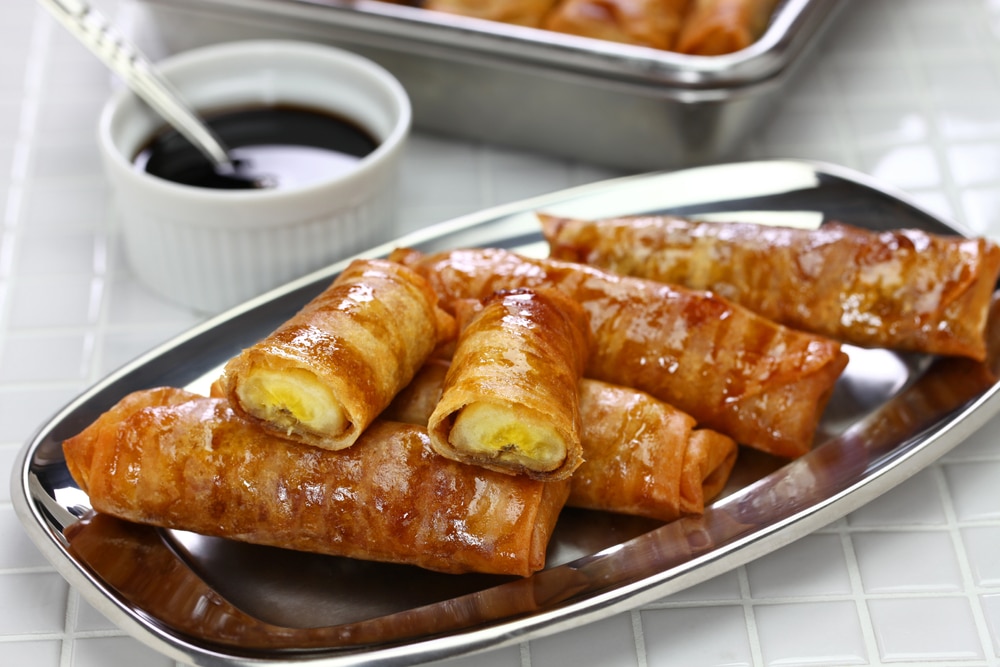 Turon Filipino Banana Spring Roll Lumpiang Saging