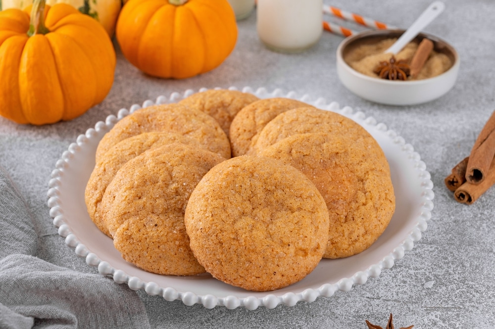 A view of pumpkin snickerdoodles