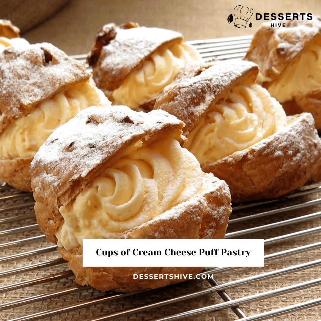 Cups of Cream Cheese Puff Pastry