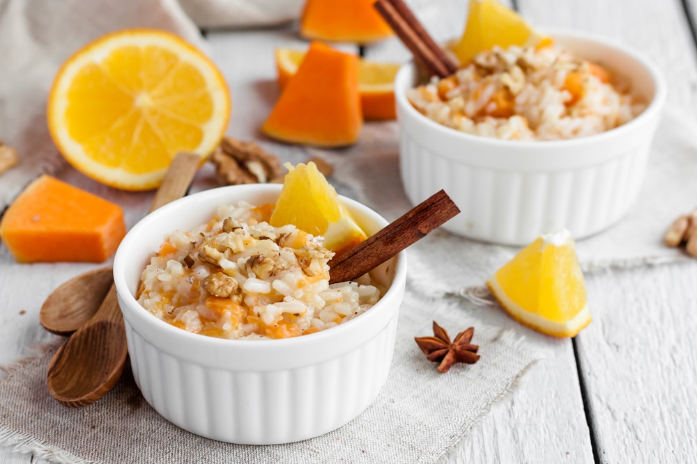 Rice Pudding With Pumpkin And Orange