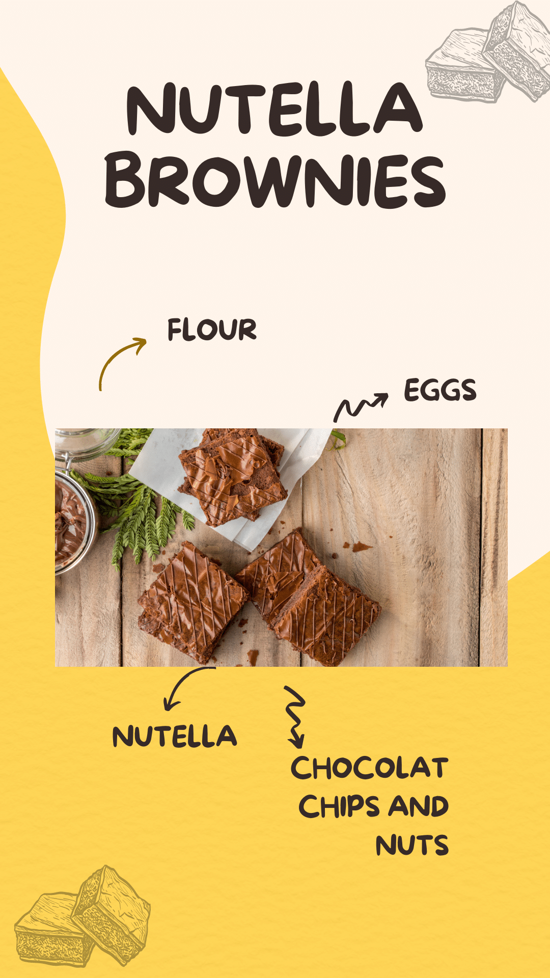 nutella brownies ingredients