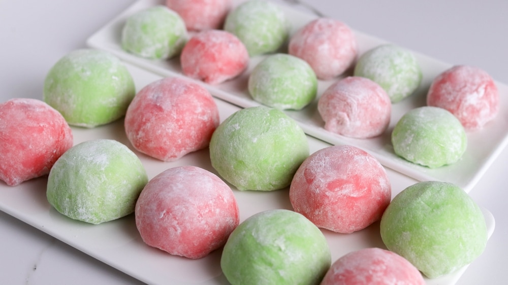 A Collection Of Japanese Mochi 