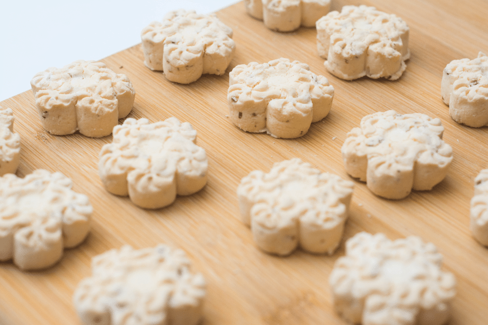 Malaysia traditional cookie which is called kuih bangkit