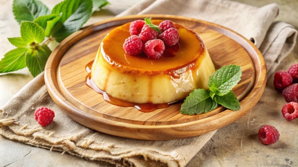 A Richly Textured Egg Flan With A Perfect Caramel Glaze