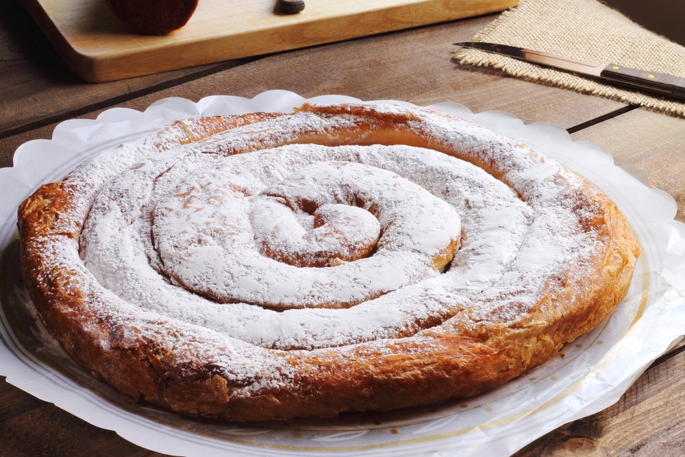 Ensaimada Spiral Shaped Pastry Typical Of Majorca Spain