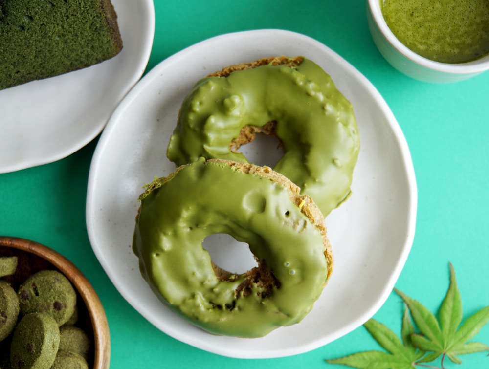 Matcha Flavored Donuts And Sweets